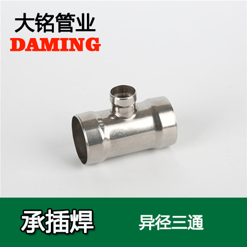 DN50*20 承插焊接式榴莲APP破解版安装包變徑三通接頭（304 316L）