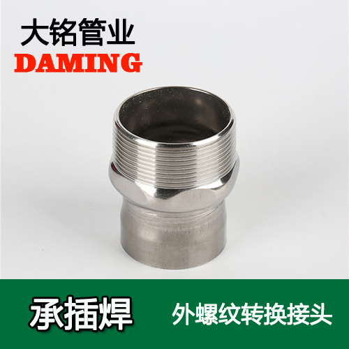 DN80*3 承插焊接式榴莲APP破解版安装包外螺紋轉換接頭（304 316L）