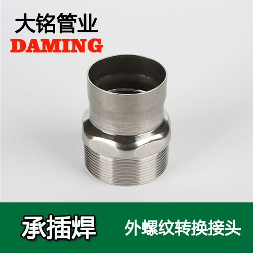 DN40*1-1/2 承插焊接式榴莲APP破解版安装包外螺紋轉換接頭（304 316L）